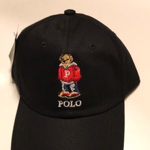 Black Polo Ralph Lauren Bear Hat - Golf Cap S-XL